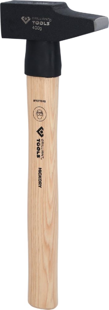 Produktbild Brilliant Tools Schlosserhammer mit Hickory Stiel 400 Gramm französische Form