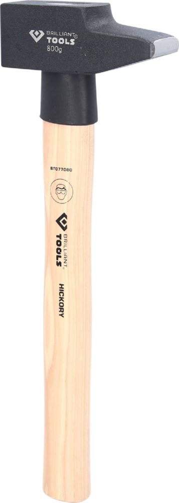 Produktbild Brilliant Tools Schlosserhammer mit Hickory Stiel 800 Gramm französische Form