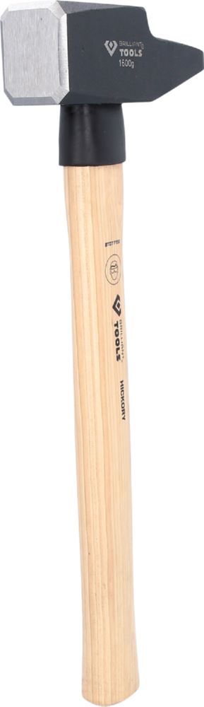 Produktbild Brilliant Tools Schlosserhammer mit Hickory Stiel 1600 Gramm französische Form bild 3