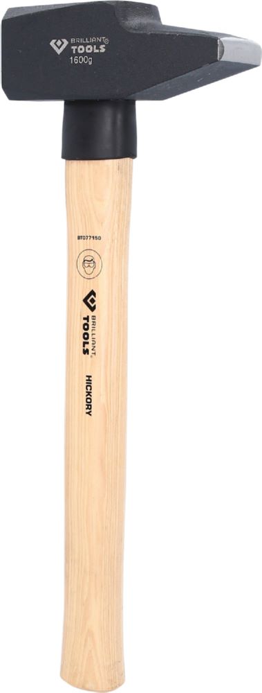 Produktbild Brilliant Tools Schlosserhammer mit Hickory Stiel 1600 Gramm französische Form
