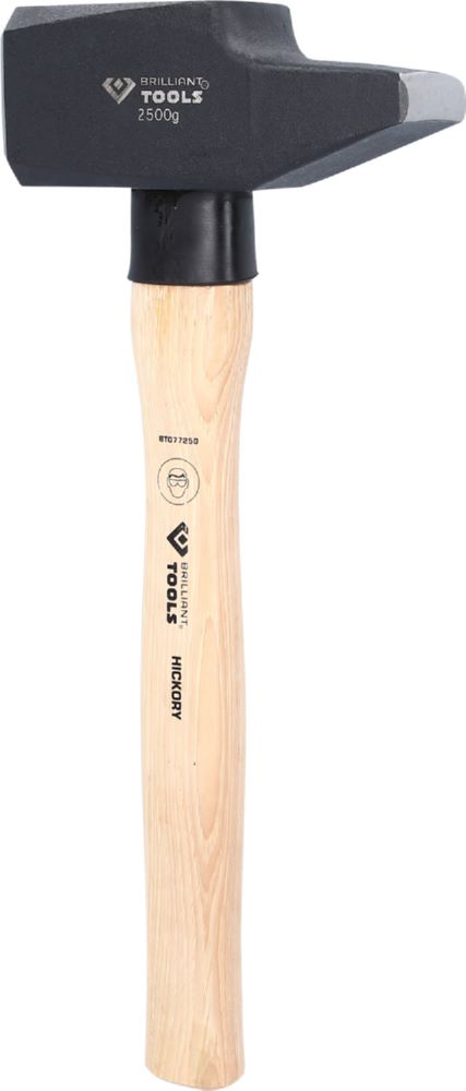 Produktbild Brilliant Tools Schlosserhammer mit Hickory Stiel 2500 Gramm französische Form