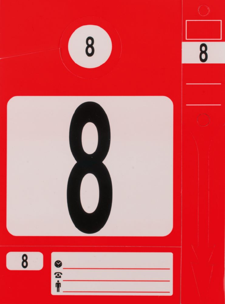 Produktbild KS Tools Schlüsselanhänger Set rot 300 Stück