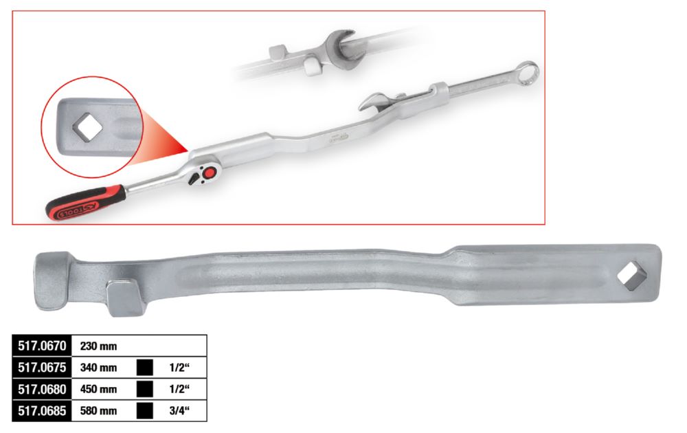Produktbild KS Tools Schlüsselverlängerung Länge 580 mm