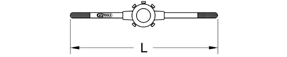 Produktbild KS Tools Schneideisenhalter M 10 bis M 11 bild 2