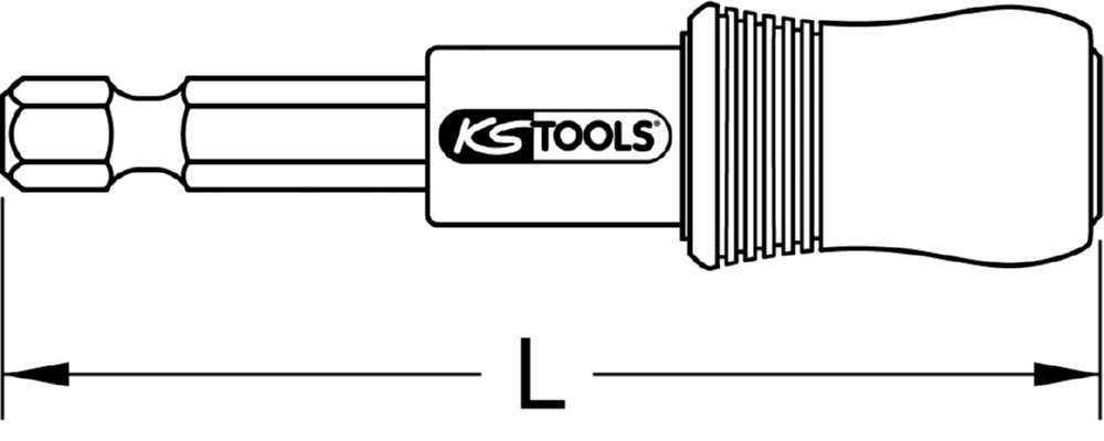 Produktbild KS Tools 1/4 Zoll 2 in 1 Schnellwechsel-Bithalter bild 11