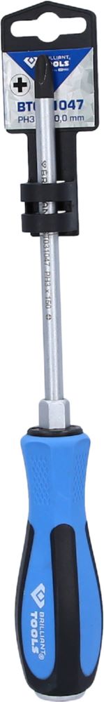 Produktbild Brilliant Tools Schraubendreher Kreuzschlitz mit Schlagkappe PH3 x 150 mm bild 7