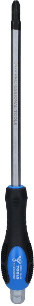 Produktbild Brilliant Tools Schraubendreher Kreuzschlitz mit Schlagkappe PH4 x 200 mm