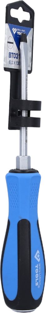 Produktbild Brilliant Tools Schraubendreher Schlitz mit Schlagkappe 6,0 x 100 mm bild 10