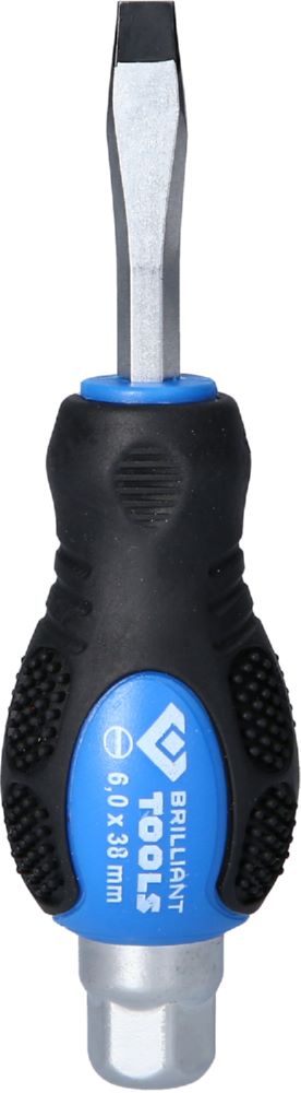 Produktbild Brilliant Tools Schraubendreher Schlitz mit Schlagkappe 6,0 mm x 38 mm
