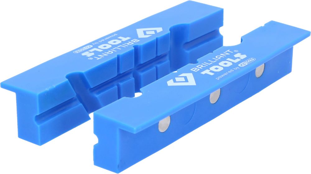 Produktbild Brilliant Tools Schonbacken Satz Kunststoff mit Nuten 150 mm