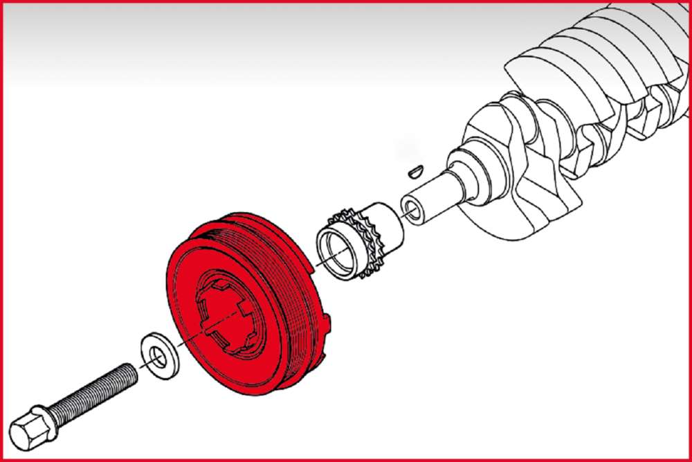 Produktbild KS Tools Schwingungsdämpfer Halteschlüssel Satz für BMW 5 Teile bild 2