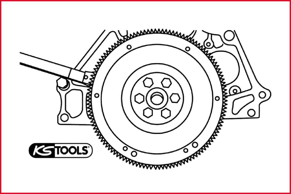 Produktbild KS Tools Schwungrad Halteschlüssel Länge 255 mm bild 2