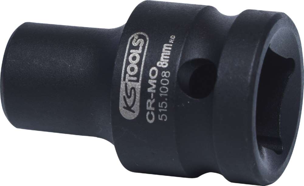 Produktbild KS Tools  1/2 Zoll Sechskant-Kraft-Stecknuss kurz Schlüsselweite 8 mm Gesamtlänge 38 mm bild 2