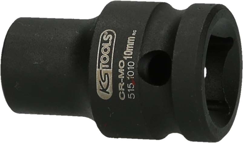 Produktbild KS Tools 1/2 Zoll Sechskant-Kraft-Stecknuss kurz Schlüsselweite 10 mm Gesamtlänge 38 mm bild 2
