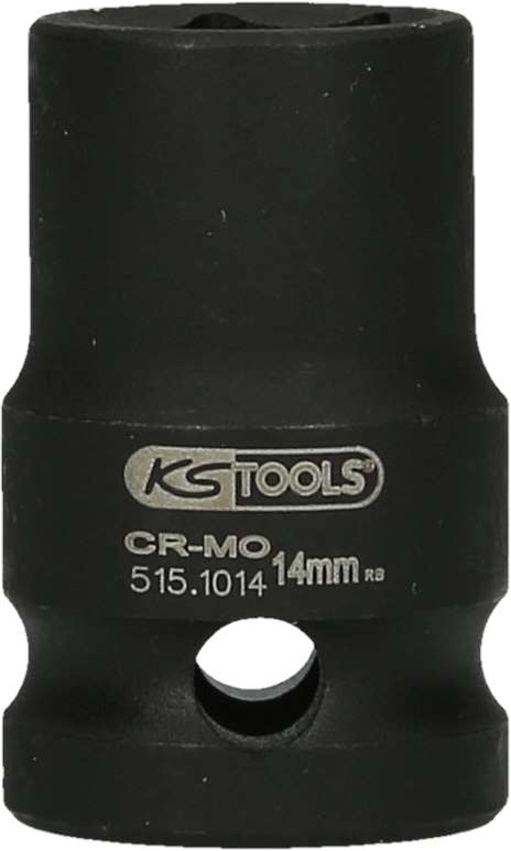 Produktbild KS Tools 1/2 Zoll Sechskant-Kraft-Stecknuss, kurz Schlüselweite 14 mm Gesamtlänge 38 mm bild 5