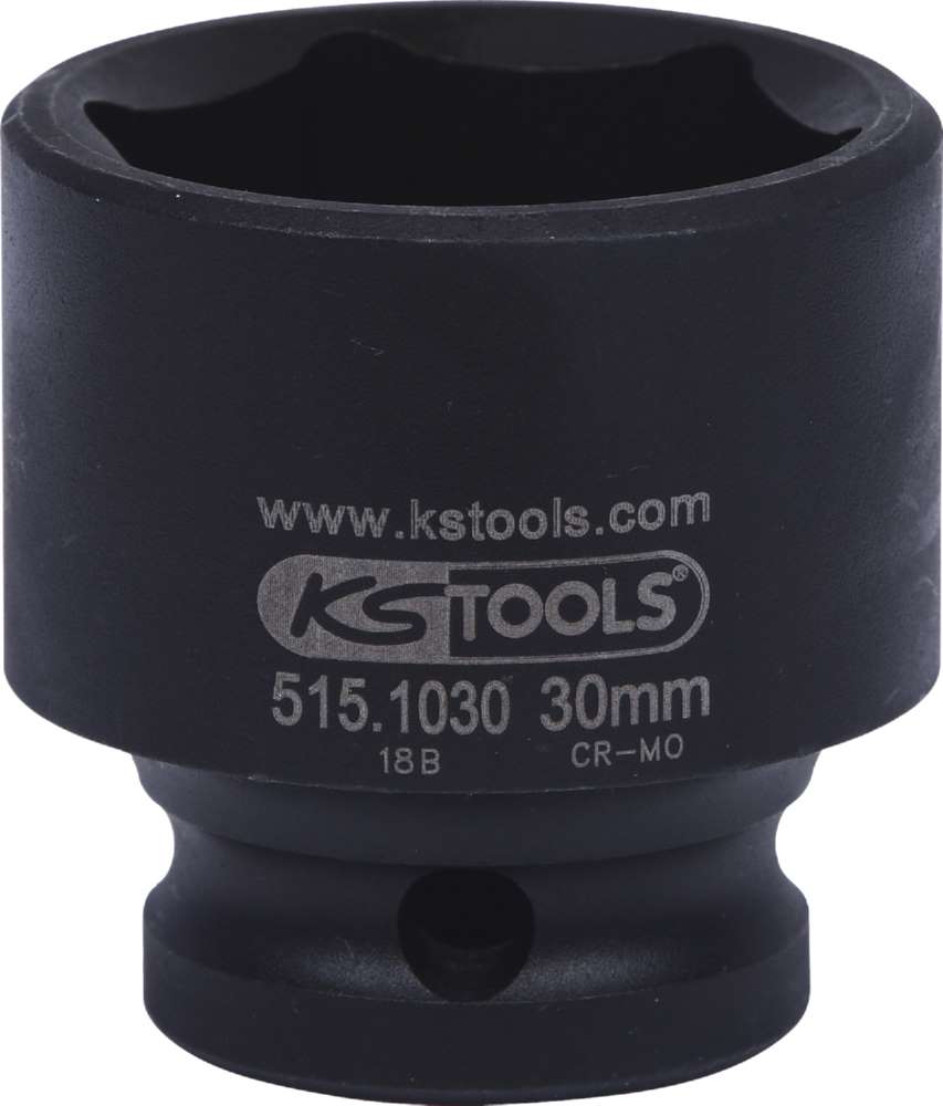 Produktbild KS Tools 1/2 Zoll Sechskant-Kraft-Stecknuss kurz 30 mm bild 5