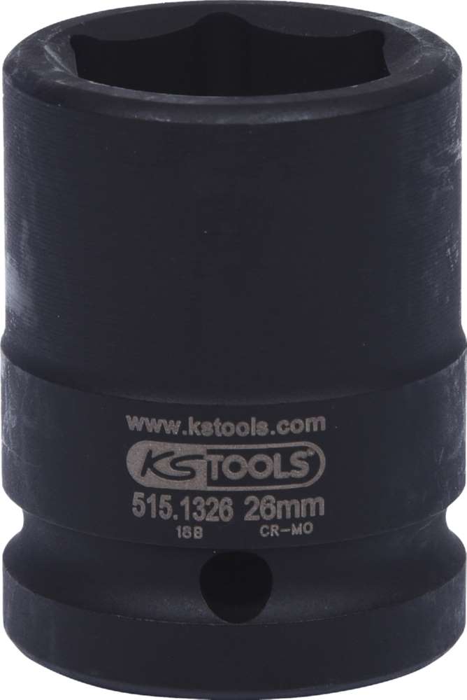 Produktbild KS Tools 3/4 Zoll Sechskant-Kraft-Stecknuss kurz Schlüsselweite 26 mm bild 5