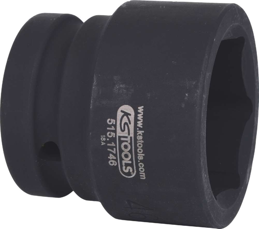 Produktbild KS Tools 1 Zoll Sechskant-Kraft-Stecknuss kurz Schlüsselweite 46 mm bild 4