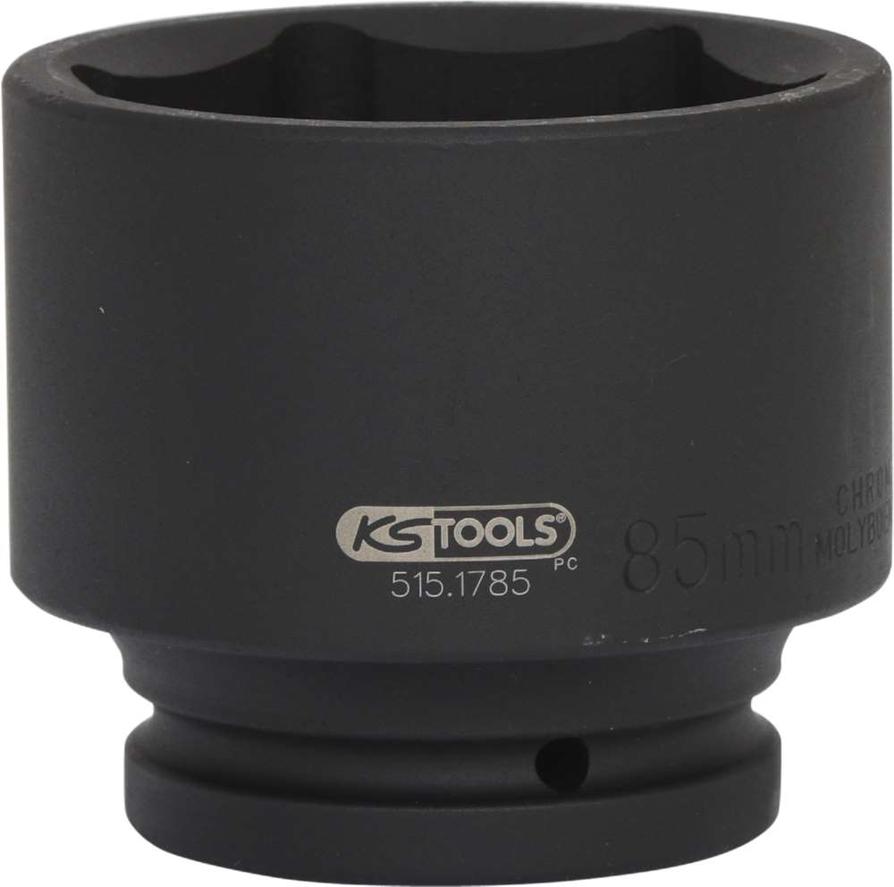 Produktbild KS Tools 1 Zoll Sechskant-Kraft-Stecknuss kurz Schlüsselweite 85 mm bild 5
