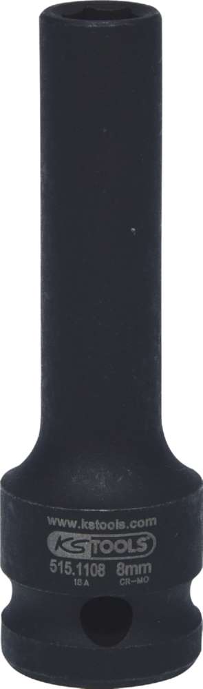 Produktbild KS Tools 1/2 Zoll Sechskant-Kraft-Stecknuss lang Schlüsselweite 8 mm bild 5