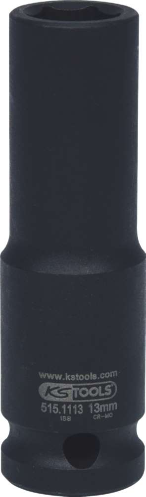 Produktbild KS Tools 1/2 Zoll Sechskant-Kraft-Stecknuss lang Schlüsselweite 13 mm bild 5