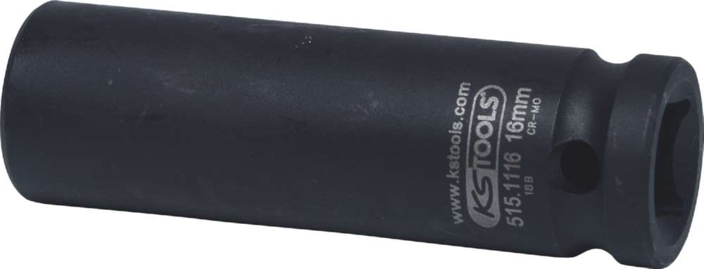 Produktbild KS Tools 1/2 Zoll Sechskant-Kraft-Stecknuss lang 16 mm bild 2