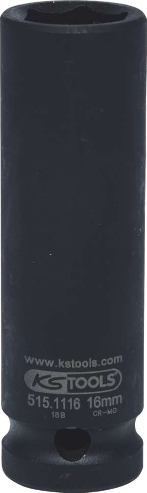 Produktbild KS Tools 1/2 Zoll Sechskant-Kraft-Stecknuss lang 16 mm bild 5