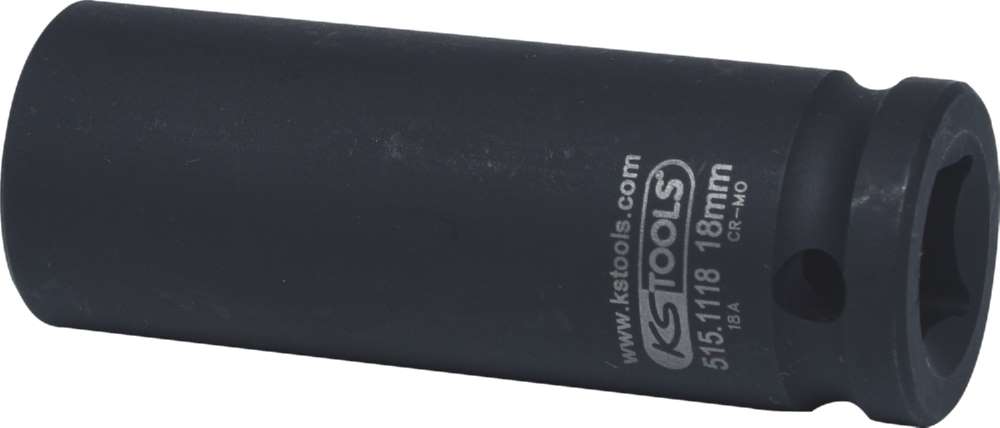 Produktbild KS Tools 1/2 Zoll Sechskant-Kraft-Stecknuss lang 18 mm bild 2