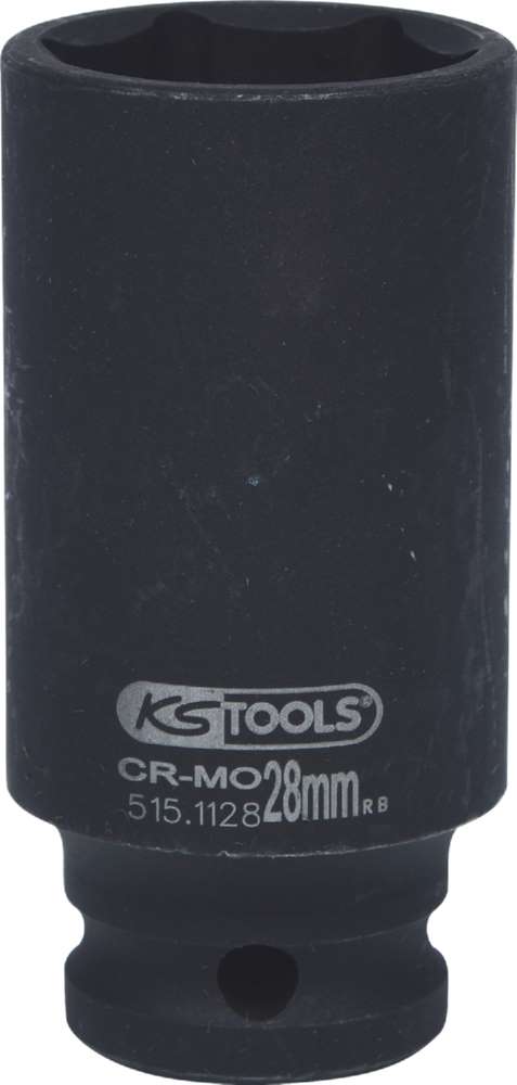 Produktbild KS Tools 1/2 Zoll Sechskant-Kraft-Stecknuss lang Schlüsselweite 28 mm bild 5