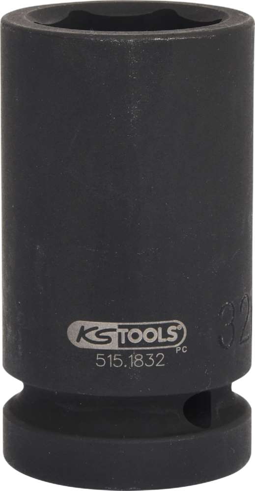 Produktbild KS Tools 1 Zoll Sechskant-Kraft-Stecknuss lang Schlüsselweite 32 mm bild 5