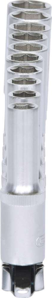 Produktbild KS Tools 1/2 Zoll Sechskant-Stecknuss-Satz lang 10 Teile 10-19 mm bild 4