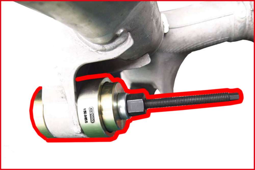 Produktbild KS Tools Silentlagerwerkzeug Satz für BMW Hinterachsträger 8 Teile bild 9