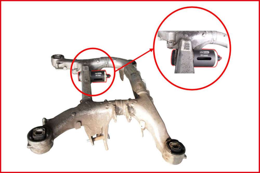 Produktbild KS Tools Silentlagerwerkzeug Satz für BMW Hinterachsträger 7 Teile bild 10