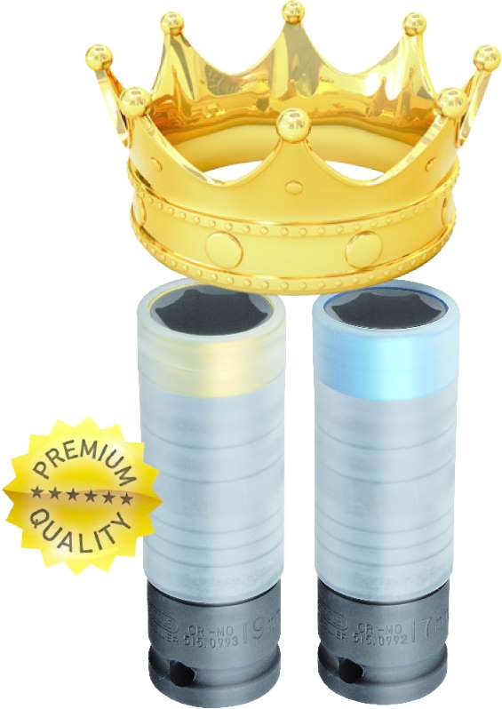 Produktbild KS Tools SlimPOWER Alu-Felgen Kraft-Stecknuss-Satz 3 Teile 1/2 Zoll 17 mm 9 mm 21 mm bild 7