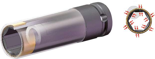 Produktbild KS Tools SlimPOWER Impact-Stecknuss-Satz extra lang 2 Teile 1/2 Zoll 17 mm 19 mm bild 2