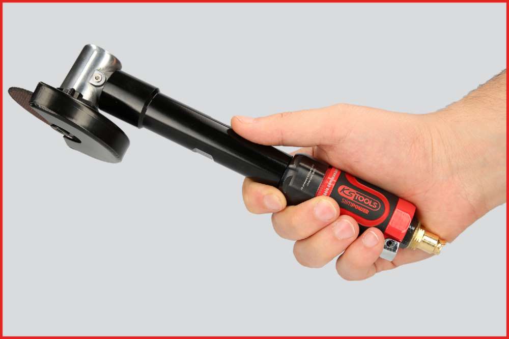 Produktbild KS Tools Mini Druckluft Stab Trennschleifer Slim Power lang 1/4 Zoll bild 8