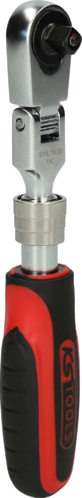Produktbild KS Tools 1/4 Zoll SlimPOWER Teleskop-Gelenk-Umschaltknarre 72 Zahn bild 10