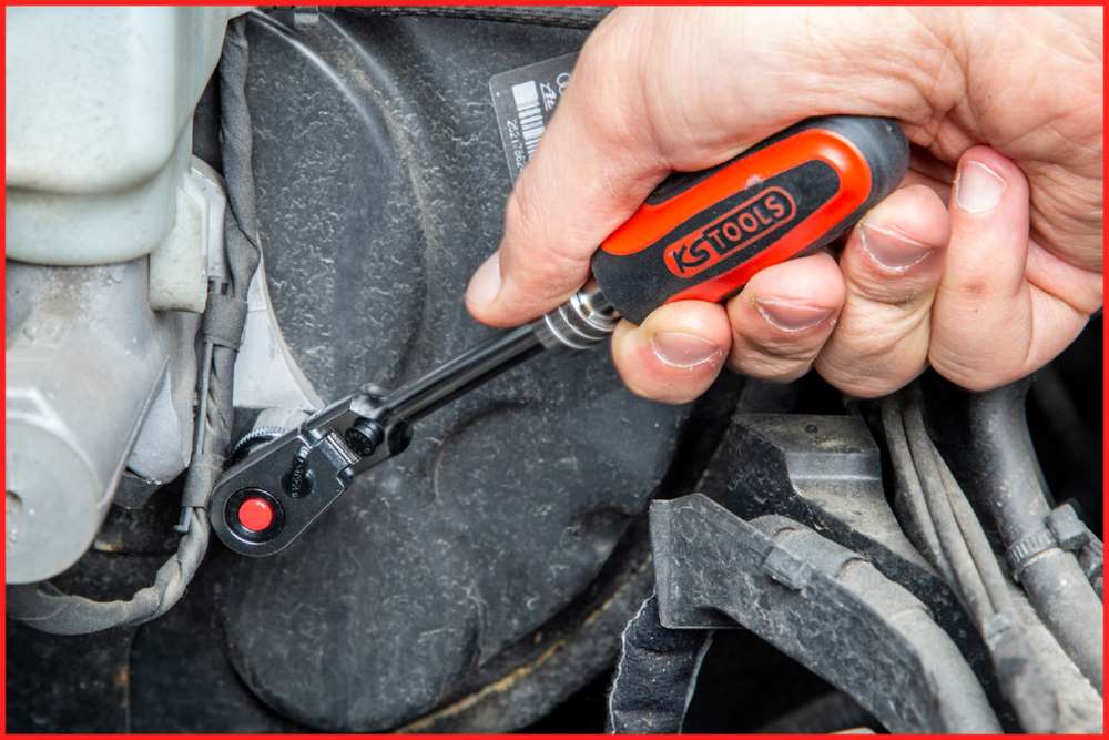 Produktbild KS Tools 1/4 Zoll SlimPOWER Teleskop-Gelenk-Umschaltknarre 72 Zahn bild 5