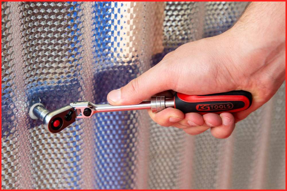 Produktbild KS Tools 1/4 Zoll SlimPOWER Teleskop-Gelenk-Umschaltknarre 72 Zahn bild 9