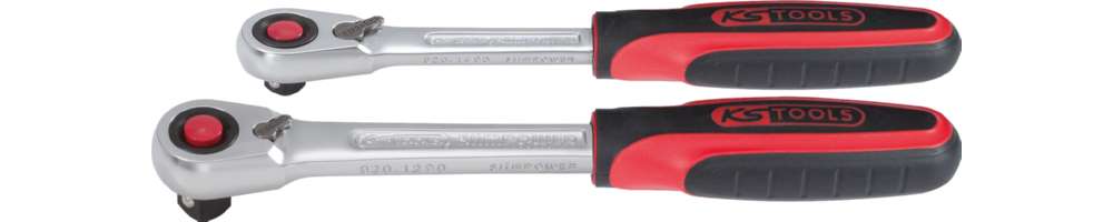 Produktbild KS Tools SlimPOWER Umschaltknarren-Satz 2 Teile 1/4 Zoll + 1/2 Zoll bild 6