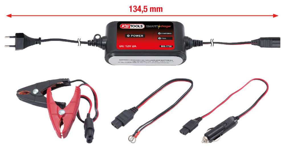 Produktbild KS Tools 12V SMARTcharger Hochfrequenz Batterieladegerät 2A bild 6