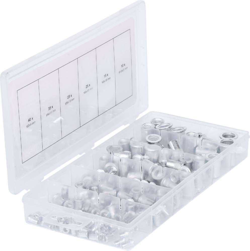 Produktbild KS Tools Sortiment Gewindenieten Aluminium M3 x 9 mm - M10 x 21 mm 150 Teile bild 7
