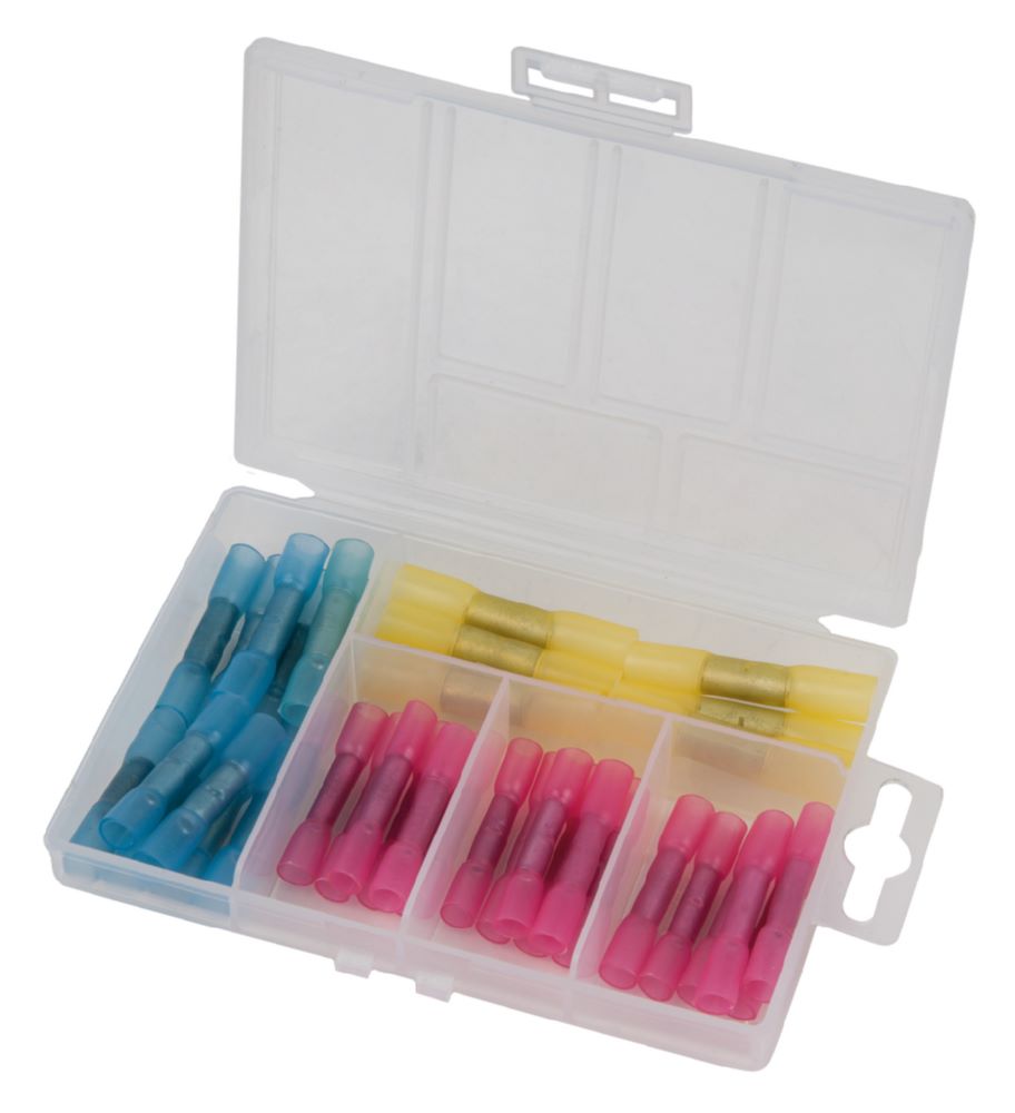 Produktbild KS Tools Sortiment Stoßverbinder isoliert AWG22-16-AWG12-10