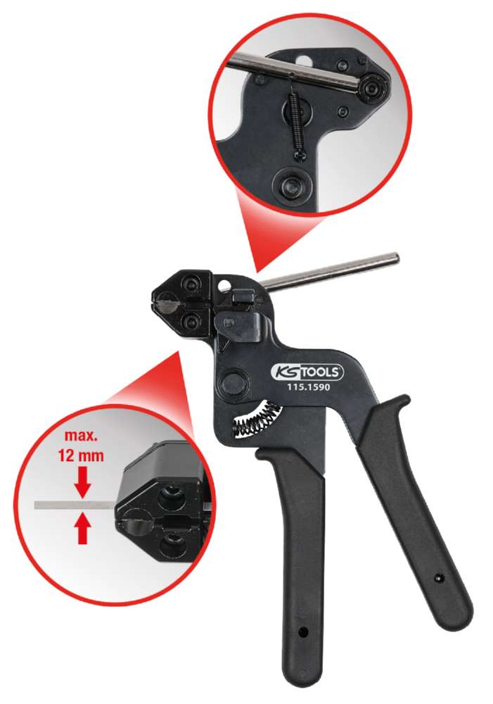 Produktbild KS Tools Spannzange für EDELSTAHL Kabelbinder mit Kugelverschluss bild 7