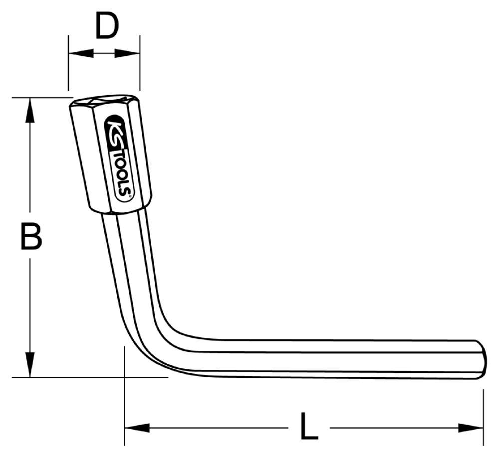 Produktbild KS Tools Spezial Hahnverlängerungs Einsatz Länge 128mm bild 2