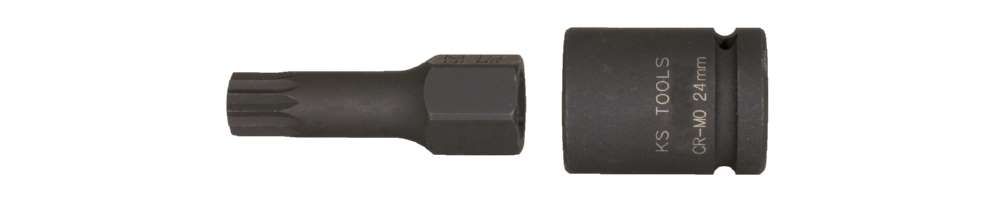 Produktbild KS Tools 1/2 Zoll Spezial Kraft Bit Stecknuss Satz Vielzahn 7 Teile M14 - M18 bild 12