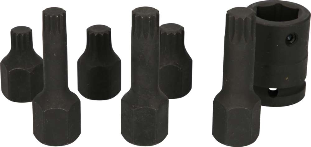 Produktbild KS Tools 1/2 Zoll Spezial Kraft Bit Stecknuss Satz Vielzahn 7 Teile M14 - M18 bild 7