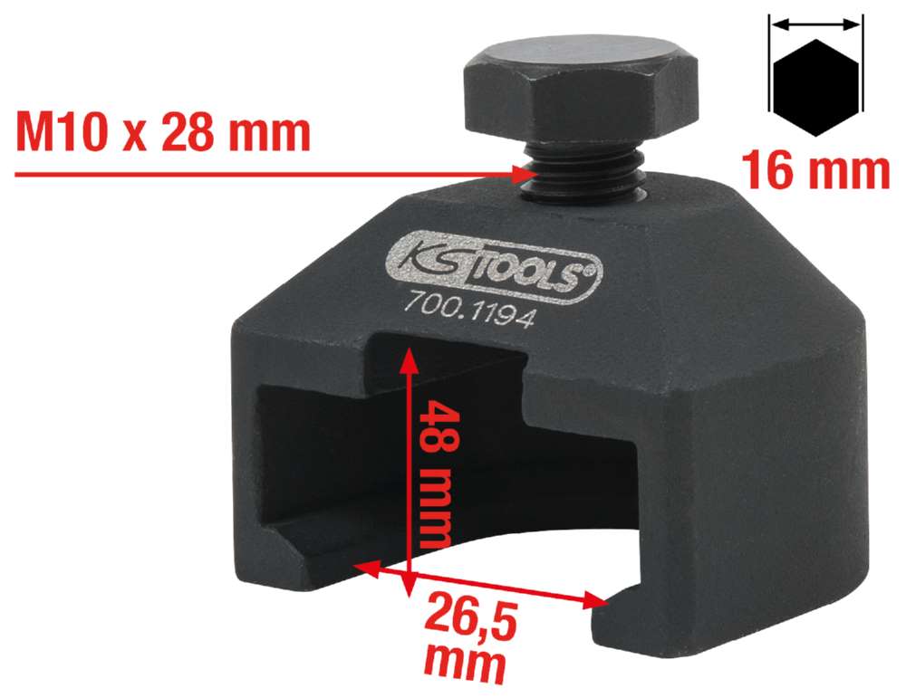 Produktbild KS Tools Spezial Scheibenwischerarm Abzieher mit Abziehgabel für Audi Q7 26,5 mm bild 8