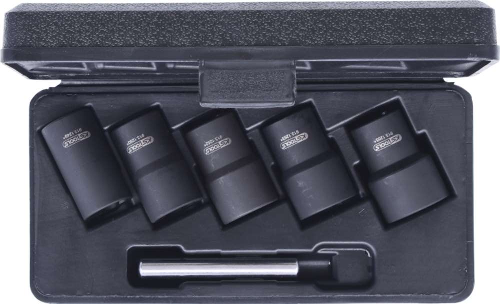 Produktbild KS Tools 1/2 Zoll Spiral Profil Kraft Stecknuss Satz 6 Teile 19 - 25 mm bild 5