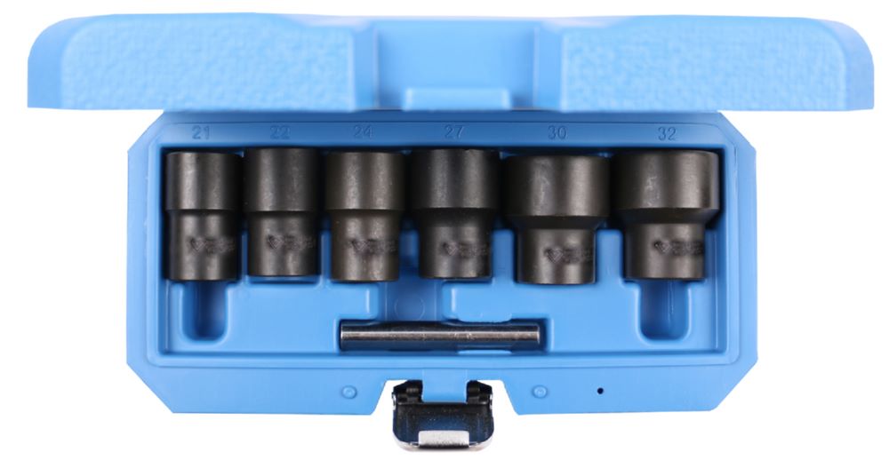 Produktbild Brilliant Tools Spiralprofil Stecknuss Satz 1/2 Zoll 7 Teile 21 bis 32 mm